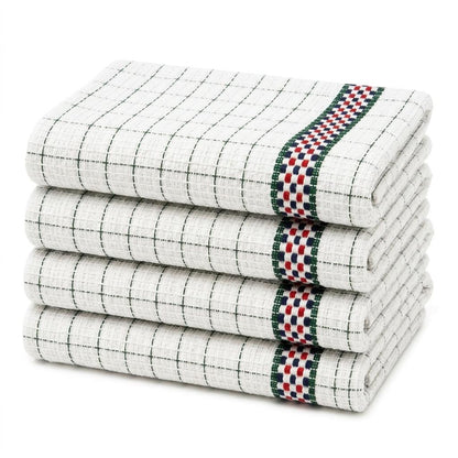 Cotton Waffle Weave Tea Towels Set of 4 Soft Absorbent Kitchen Towels for Drying Dishes and Cleaning