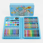 42PCS Kids Art Set Drawing Kit Children's Colouring Set with Crayons, Felt Pens & Watercolour Paints Portable Carry Case