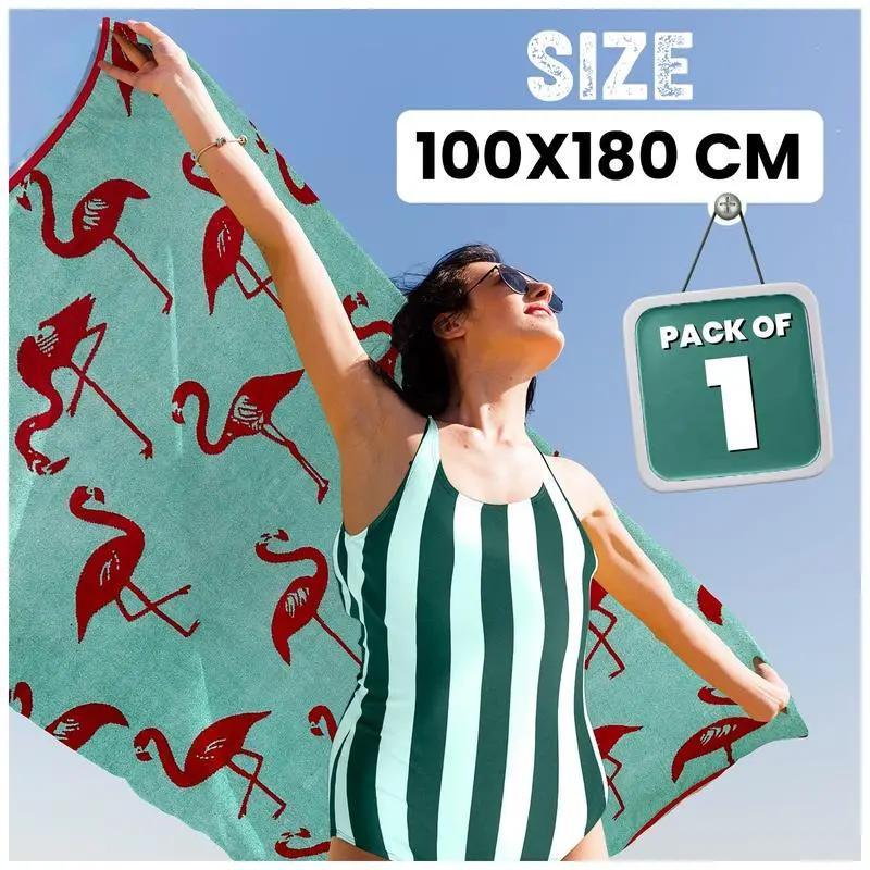 Extra Large Beach Towel Quick Dry Sand Resistant Lightweight Travel Towel XXL 100 x 180 cm Soft Adult Towel