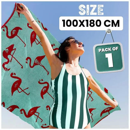Extra Large Beach Towel Quick Dry Sand Resistant Lightweight Travel Towel XXL 100 x 180 cm Soft Adult Towel