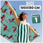 Extra Large Beach Towel Quick Dry Sand Resistant Lightweight Travel Towel XXL 100 x 180 cm Soft Adult Towel