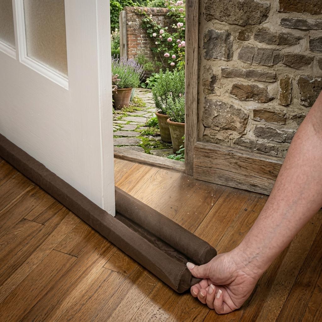 Dual Draft Door Guard Under Door Draught Excluder Door & Window Weather Strip Large Size