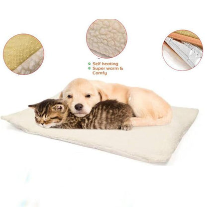 New Self Heating Pet Mat Bed Pet Blanket Ideal for Cats and Dogs Self Warming Blanket Cushion Ultra Soft Heated Pad Thermal Pet Mat Blanket
