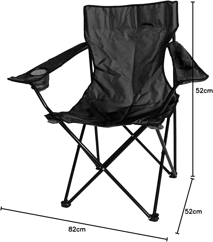 Folding Camping Chair Collapsible Fishing Chair with Carrier Bag Lightweight Portable Hiking Chair with Mesh Cup Holder, Heavy Duty Camping Chair Comfortable Cross Design Seat for Outdoors Camping Fishing Picnics Beach & Travel Green