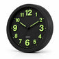Glow in the Dark Wall Clock 30cm Luminous Numbers & Hands Silent Bedroom Clock Stylish Home Décor AA Battery UK