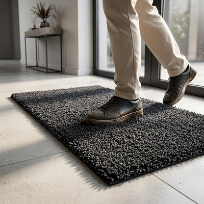 Super Absorbent Door Mat Non-Slip Entrance Floor Mat Machine Washable Indoor Doormat 18 x 28 Inches
