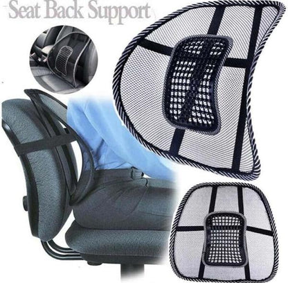 Mesh Back Support Car Seat Mesh Lumbar Support Cushion Chair Support Lower Back Pain Relief Back Posture Corrector With Elastic Strap Back Rest for Home Office Chairs