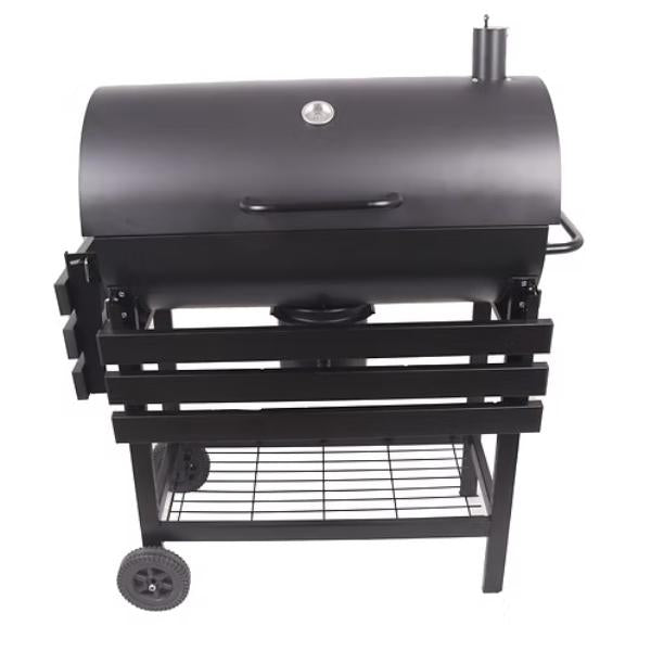 Premium Charcoal BBQ Grill with Rotisserie Spit Roaster – Outdoor Garden Barbecue Cooker for Parties, Camping & Summer Grilling UK