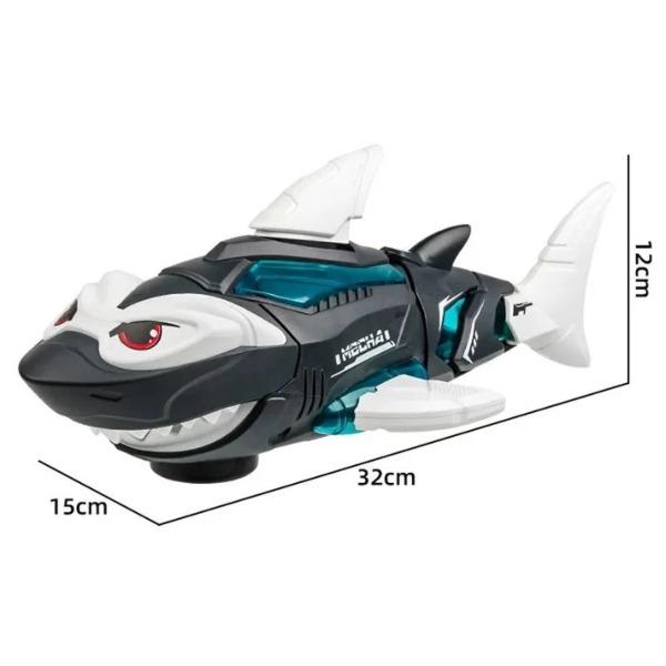 Kid's Shark Toy with Lights and Music Electric Mechanical Gear Toy Suitable as a Gift for Boys and Girls