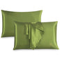 Satin Silk Pillowcases for Hair and Skin 2 Pack Standard Size 50x75cm Envelope Closure Pillow Case