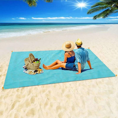 Extra Large Sandproof Beach Mat 200×150cm Waterproof Picnic Blanket Foldable Lightweight Outdoor Mat for Beach Camping Hiking Travel