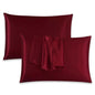 Satin Silk Pillowcases for Hair and Skin 2 Pack Standard Size 50x75cm Envelope Closure Pillow Case