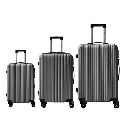 3 Piece Hard Shell Luggage Set – Lightweight ABS Suitcase Set with 4 Spinner Wheels, TSA Lock & Telescopic Handle | Cabin, Medium & Large