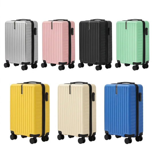 20 Inch Hard Shell Cabin Suitcase TSA Combination Lock 8 Spinner Wheels Side Hook 35L