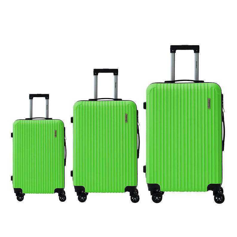 3 Piece Hard Shell Luggage Set – Lightweight ABS Suitcase Set with 4 Spinner Wheels, TSA Lock & Telescopic Handle | Cabin, Medium & Large