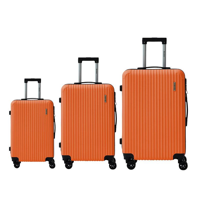 3 Piece Hard Shell Luggage Set – Lightweight ABS Suitcase Set with 4 Spinner Wheels, TSA Lock & Telescopic Handle | Cabin, Medium & Large