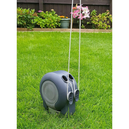 26m Dual Retractable Washing Line Wall Mounted Clothes Airer Indoor Outdoor Heavy Duty Space Saving Laundry Dryer Auto Lock System