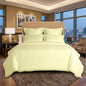 Satin Stripe Duvet Cover Set Soft Microfiber Bedding Set Single Double King Super King