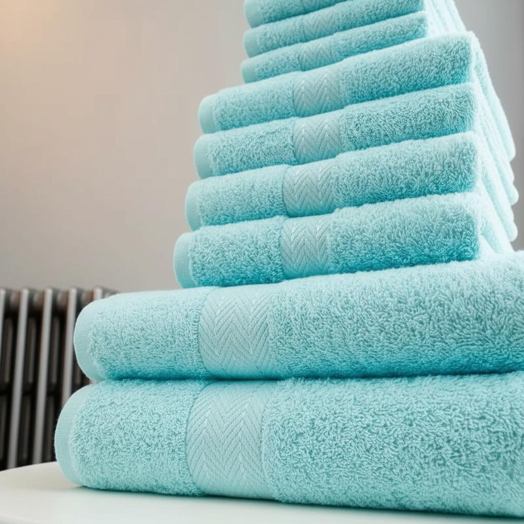 10 Pieces Premium Egyptian Cotton Towel Bale set Hotel Quality Face Hand & Bath Towels Soft & Absorbent 500GSM