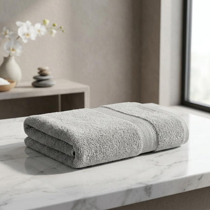 2PC Cotton Bath Towel 500GSM 70x130cm Soft Absorbent Quick Dry Large Towel for Bathroom Home Spa Hotel
