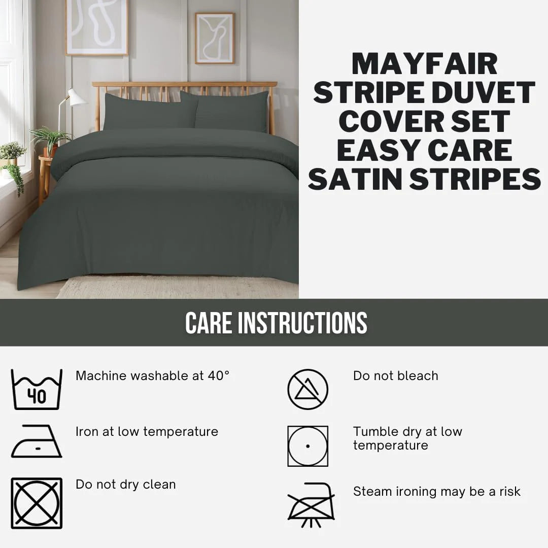 Plain Bedding Duvet Covers stripe Bed Sets Single Double King Size Quilt Covers