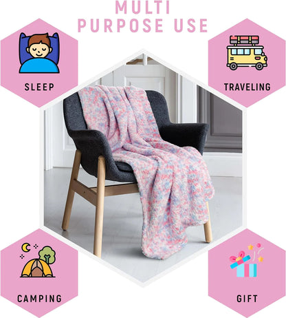 Kids Blankets Children Snuggle Rainbow Throws Cozy Comfy Teddy Comfortable Blanktes