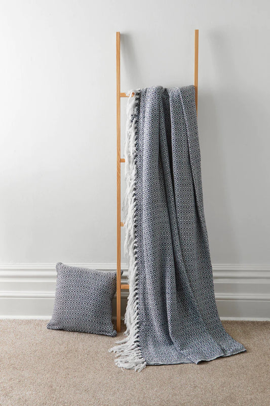 Pure Cotton Throws Luxury Blanket 100% Cotton Throw Blankets for Ultimate Comfort on Sofa or Bed