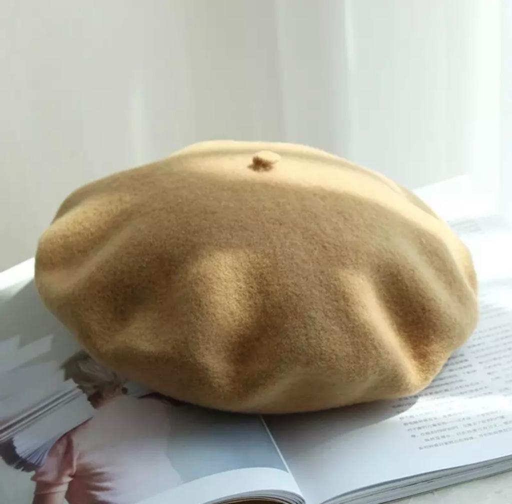 Plain Women Beret Hat Wool Autumn Ladies Girls Fashion Hats French Beret Winter
