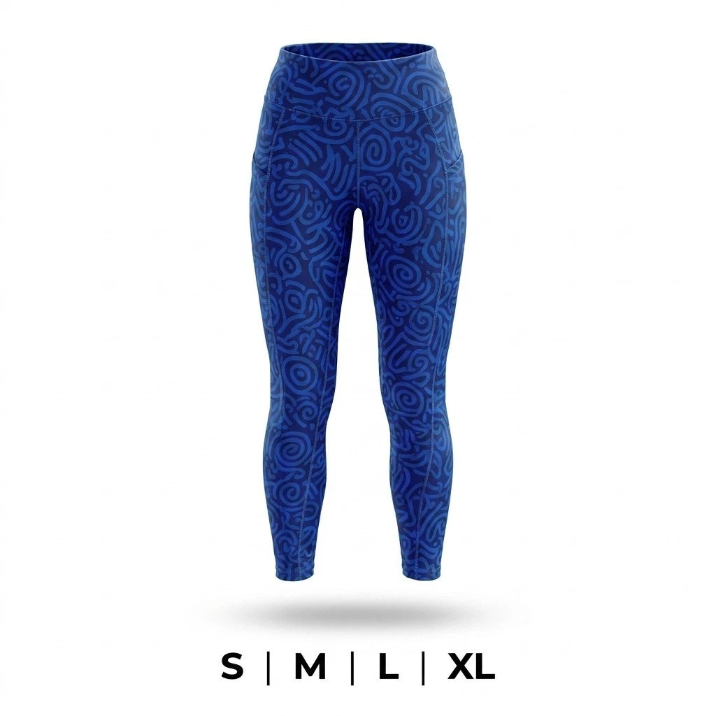 Women’s High Waist Stretch Leggings – Yoga Gym Running Fitness Workout Pants
