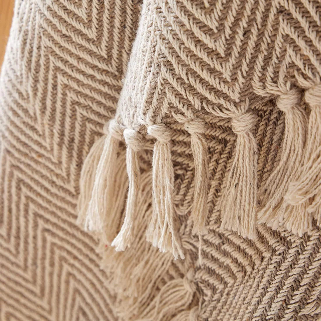 Cotton Throws Blankets Summer Season Super Fluffy Soft Comfy Sustainable & Recycled Perfect for Sofa Bed or Chair