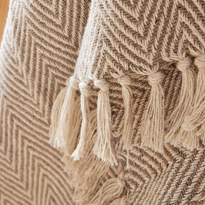 Cotton Throws Blankets Summer Season Super Fluffy Soft Comfy Sustainable & Recycled Perfect for Sofa Bed or Chair